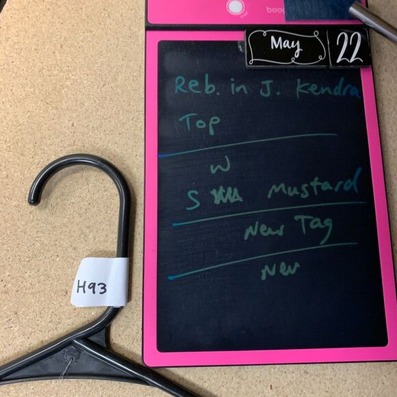 Reb. in J. 220 Kendra Sweater Womens S Mustard Waffle Knit Drop Shoulder V Neck - Picture 8 of 9